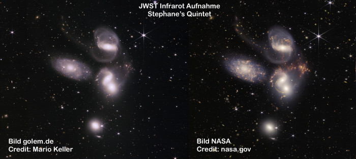 Mein eigenes Bild im Vergleich zum Nasa-Bild (Bild: Mario Keller und Nasa)